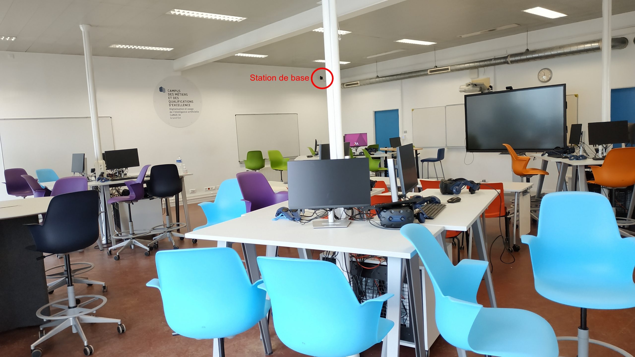 Salle de cours réalité virtuelle